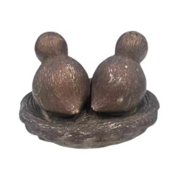 1960s Silver Plated Birds in a Nest Salt & Pepper Shakers - Picture 7 of 11